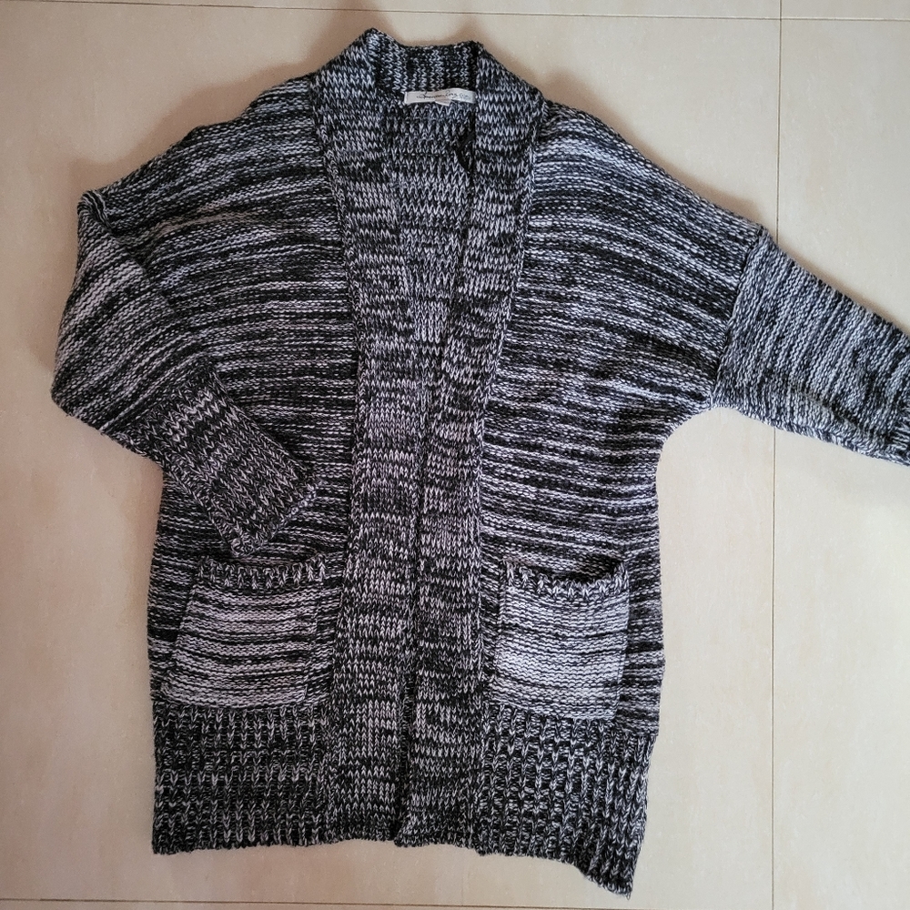 Black and white cardigan